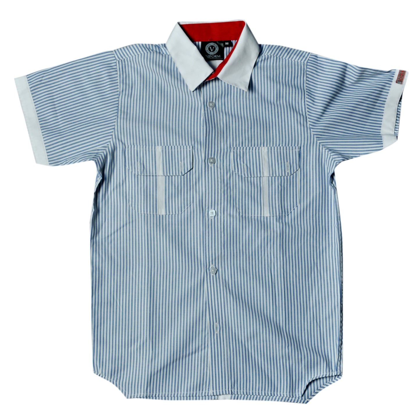 BOYS SHIRT HALF SLEEVE STRIPE 3RD TO 5TH - GD GOENKA