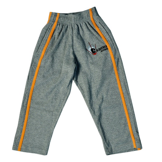 TRACK PANT PRE NUR TO 12TH GREY & ORANGE - GD GOENKA