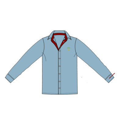 SHIRT FULL SLEEVE BLUE WINTER -BOY (IX TO XII) - MANAV RACHNA