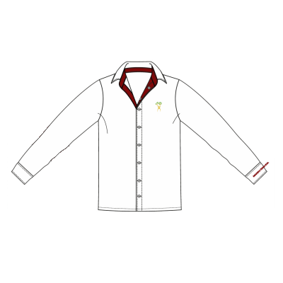 SHIRT FULL SLEEVE WHITE WINTER -BOY (IX TO XII) - MANAV RACHNA