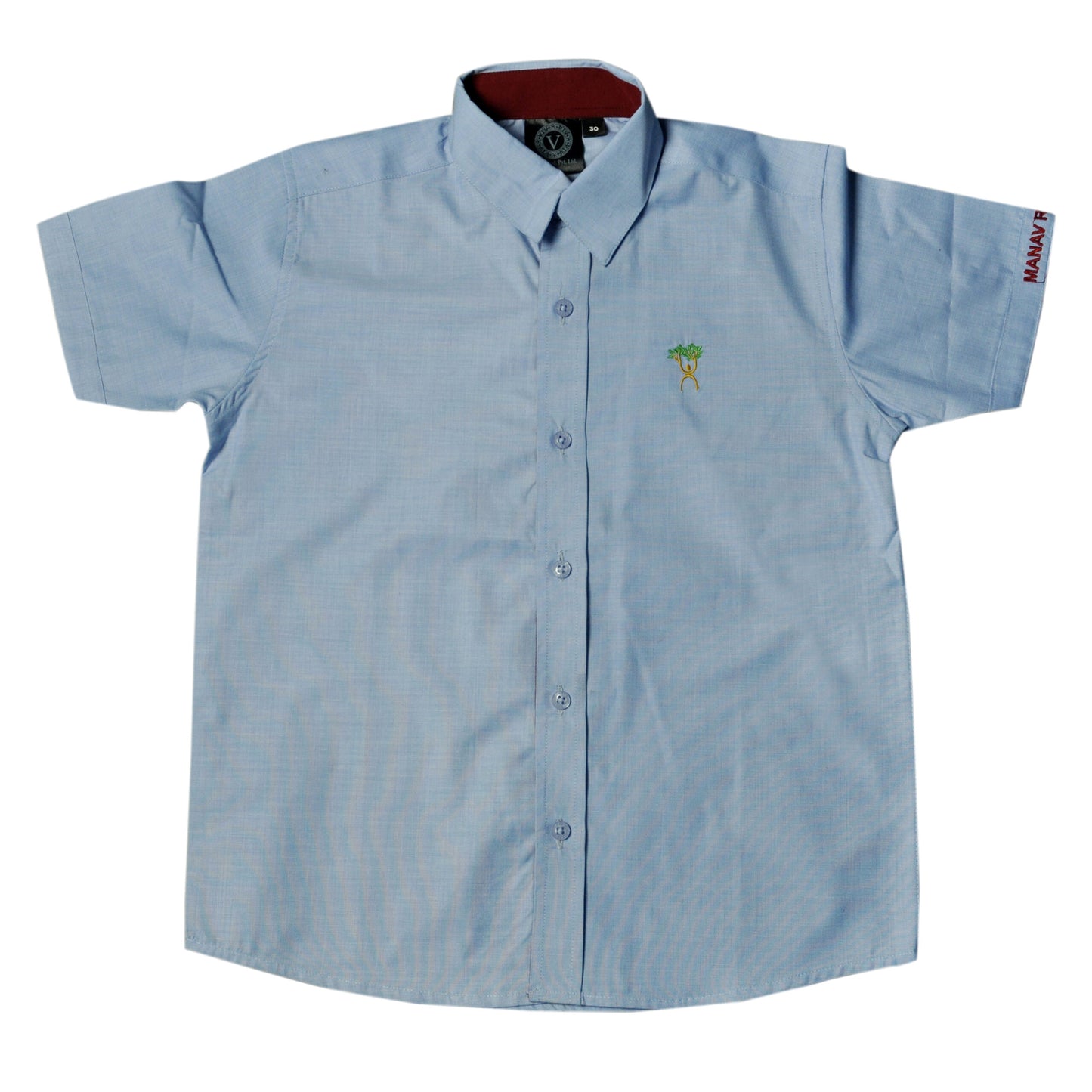 SHIRT HALF SLEEVE BOY (BLUE) - MANAV RACHNA