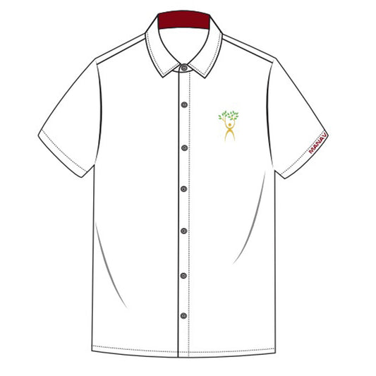 SHIRT HALF SLEEVE BOY (WHITE) - MANAV RACHNA